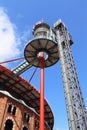 Panoramic elevator at the Arena Barcelona building, Barcelona, Ã¢â¬â¹Ã¢â¬â¹Spain Royalty Free Stock Photo